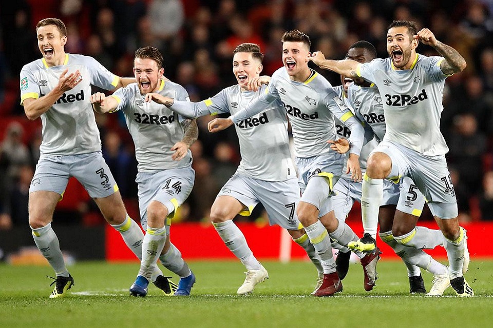 Derby County Singkirkan Manchester United di Piala Liga Lewat Adu Penalti