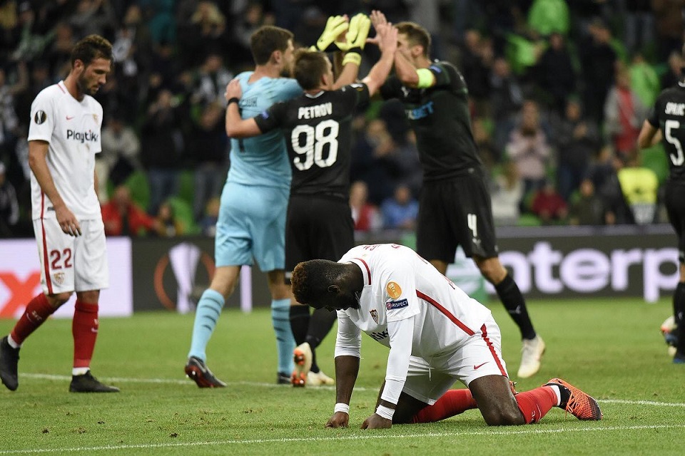 Liga Europa; Sevilla Tumbang Lawan Krasnodar 2-1
