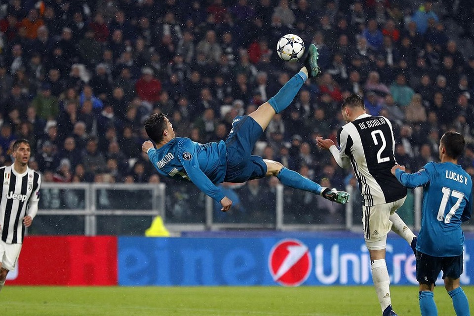 Ronaldo Saat Mencetak Gol Lawan Juventus