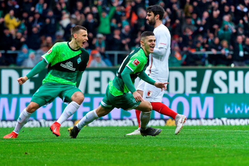 Werder Bremen gegen den FC Augsburg