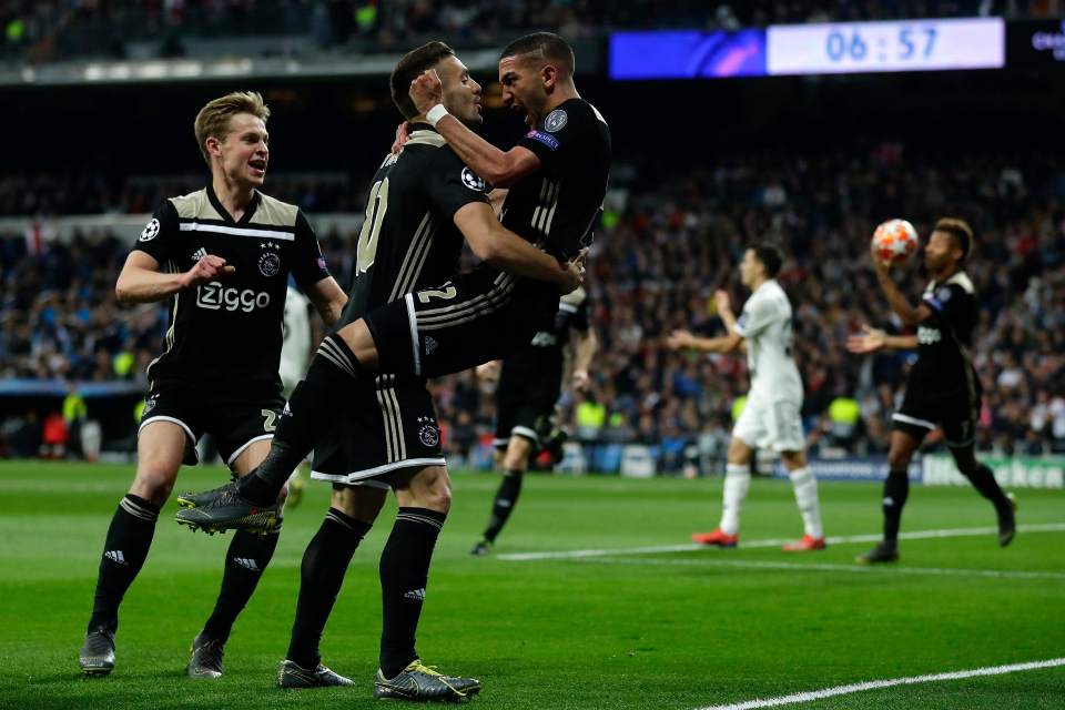 Madrid Dipermalukan Ajax 1-4 Di Bernabeu