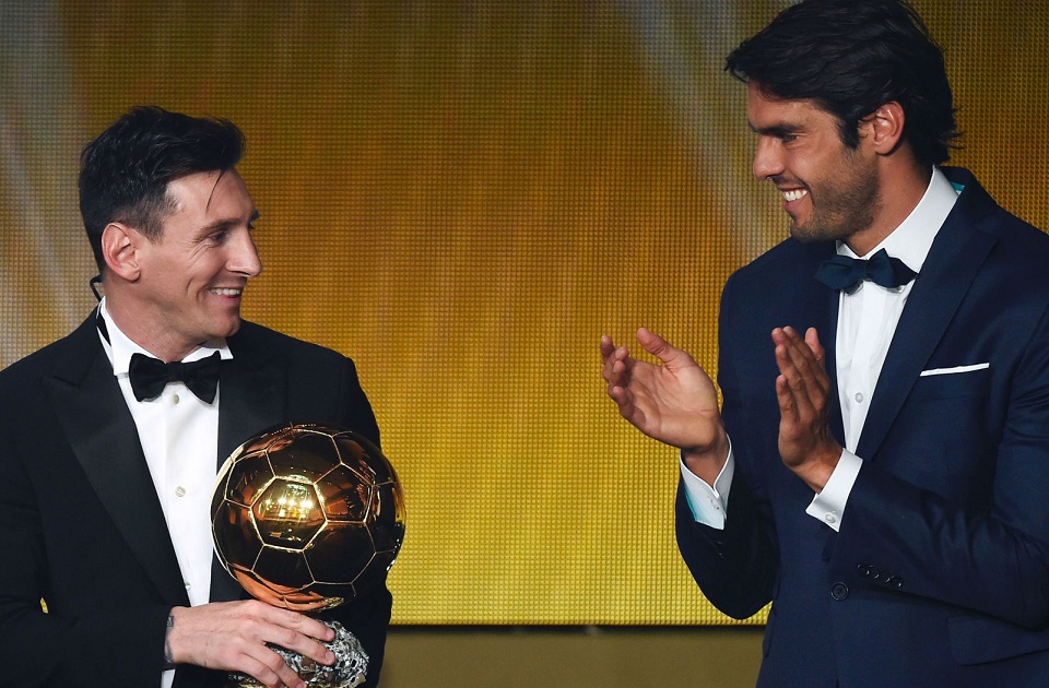 Ricardo Kaka dan Lionel Messi