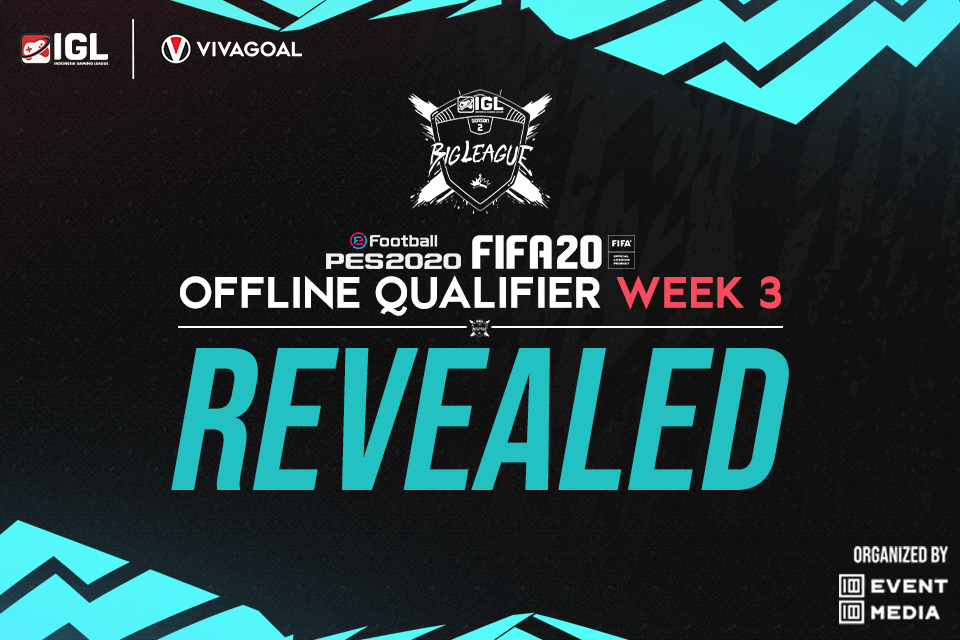 Hasil Offline Qualifier Minggu Ketiga FIFA 20 & eFootball PES 2020 IGL
