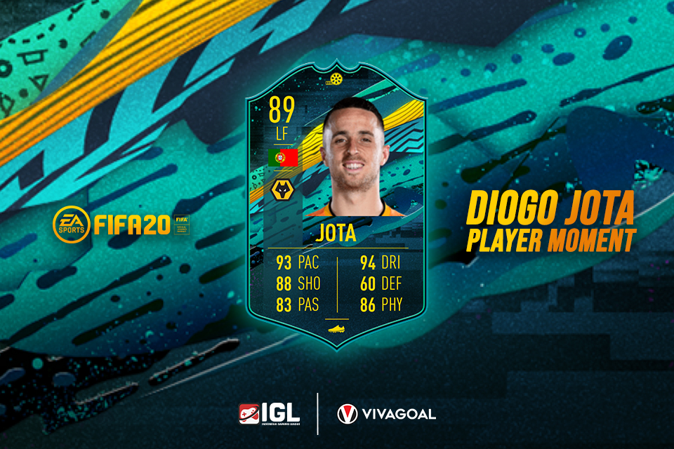 Diogo Jota Punya Card Special di FIFA 20 Ultimate Team