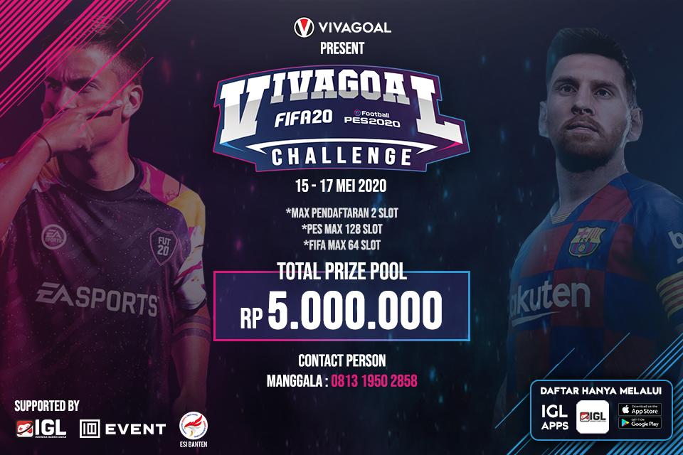 Di tengah Pandemi, Vivagoal Bakal Gelar eFootball PES & FIFA 20 Challenge