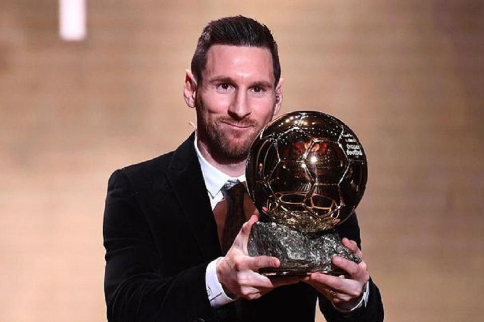 Messi berhasil memenangkan Ballon d'Or keenam kalinya