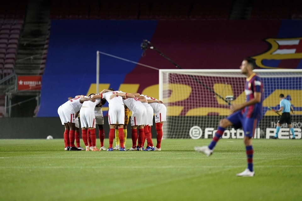 Imbang 1-1 Atas Barcelona, Lopetegui: Sevilla Harusnya Bisa Menang