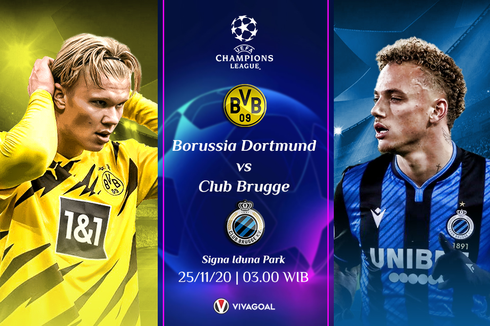 Dortmund vs Brugge; Prediksi & Link Live Streaming