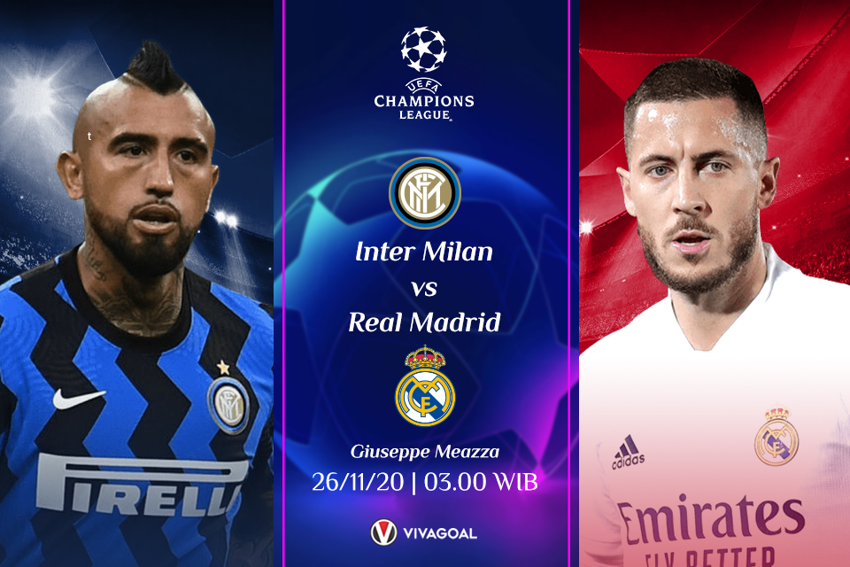 Inter Milan vs Real Madrid; Prediksi Pertandingan dan Link Live Streaming