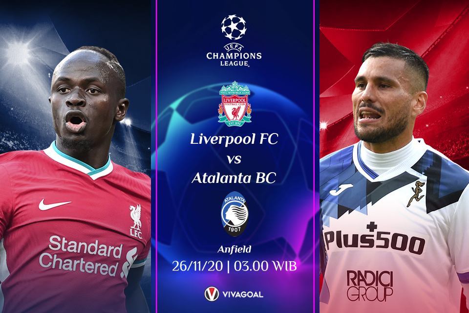 Liverpool vs Atalanta; Prediksi dan Link Live Streaming