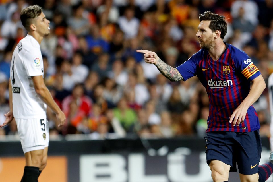 Gawang Valencia Favorit Ketiga Messi Bikin Gol