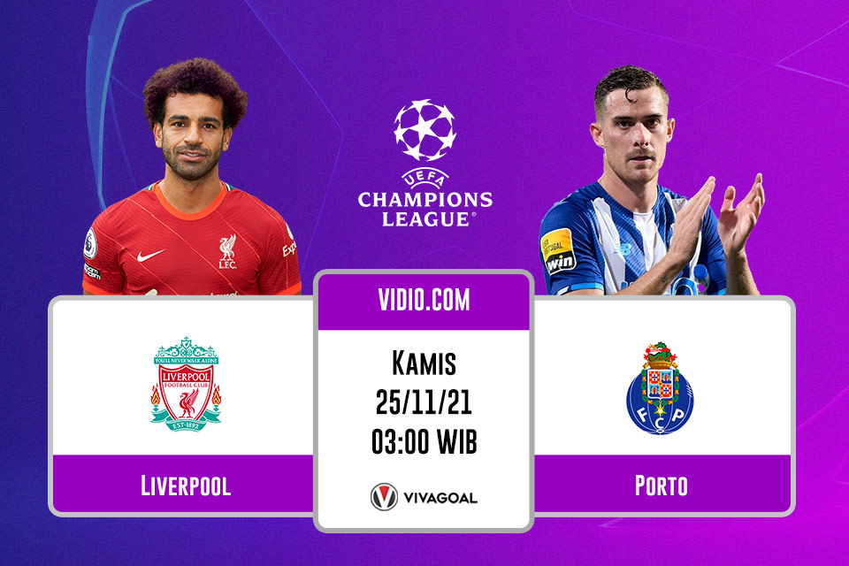 Liverpool vs FC Porto: Prediksi dan Link Live Streaming