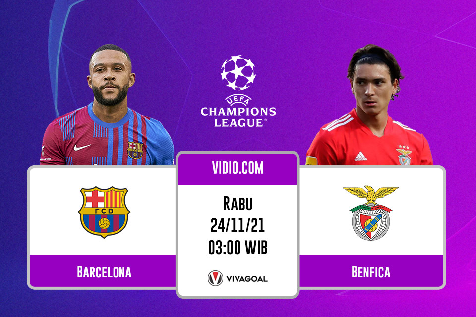 Barcelona vs Benfica: Prediksi dan Link Live Streaming