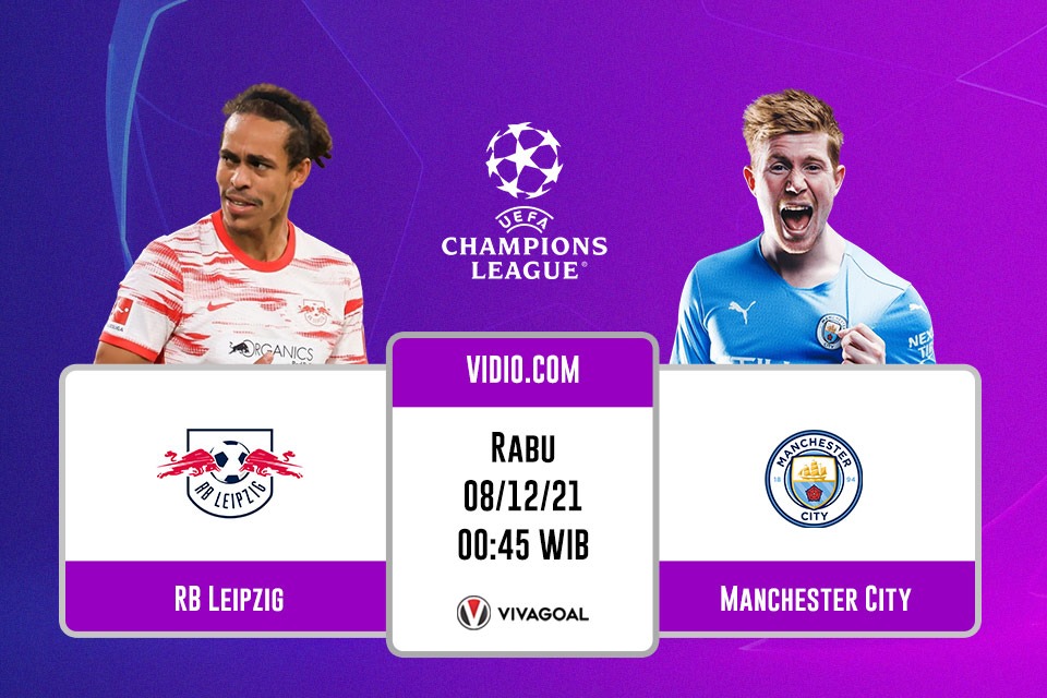 RB Leipzig vs Manchester City: Prediksi dan Link Live Streaming