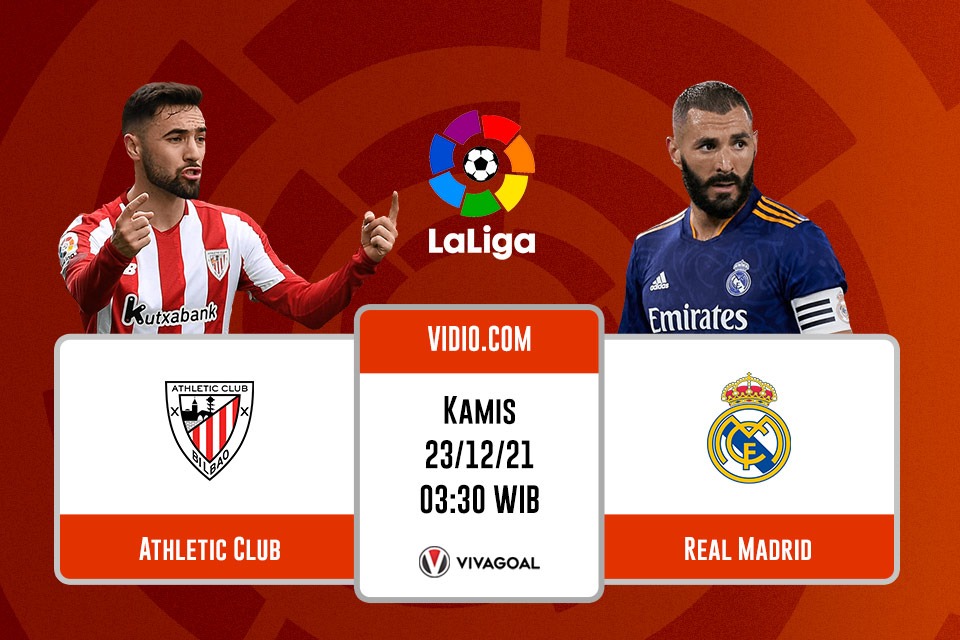 Athletic Club vs Real Madrid: Prediksi, Live Streaming, dan Jadwal LaLiga