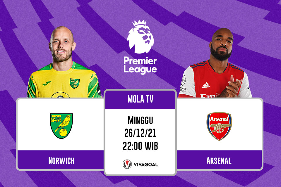 Norwich vs Arsenal: Prediksi dan Link Live Streaming