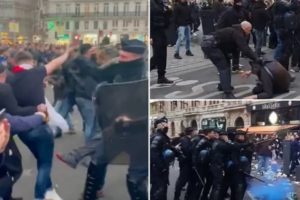 Teriakkan Nama Roman Abramovic, Polisi Tembakkan Gas Air Mata ke Pendukung Chelsea