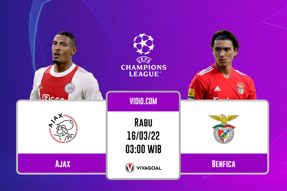 Ajax vs Benfica: Prediksi, Jadwal dan Link Live Streaming