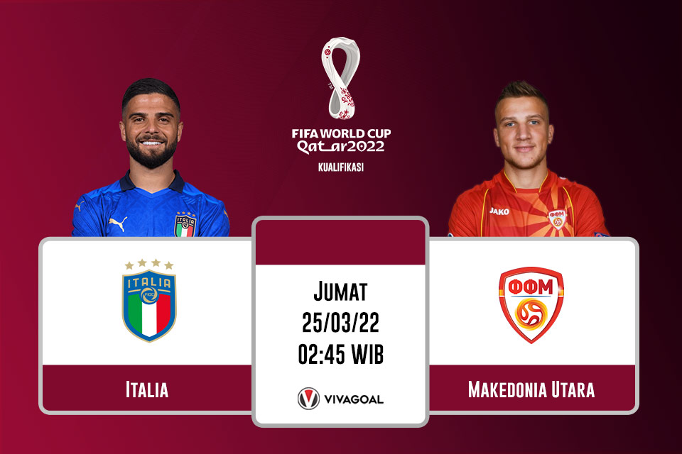 Italia vs Makedonia Utara: Prediksi, Jadwal dan Link Live Streaming