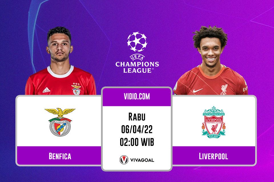 Benfica vs Liverpool: Prediksi, Jadwal dan Link Live Streaming