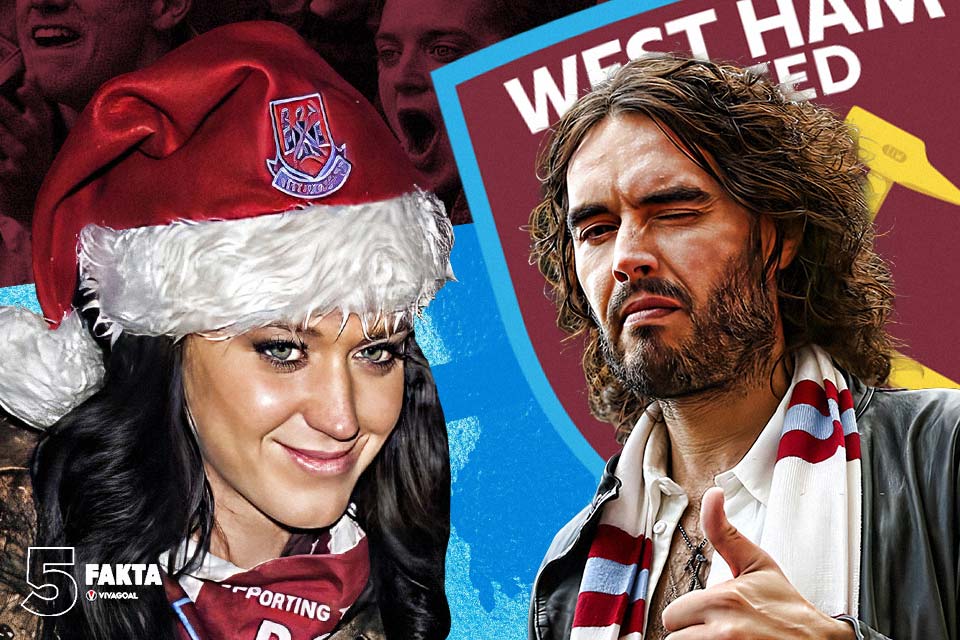 5 Fakta Artis yang Menyukai West Ham United