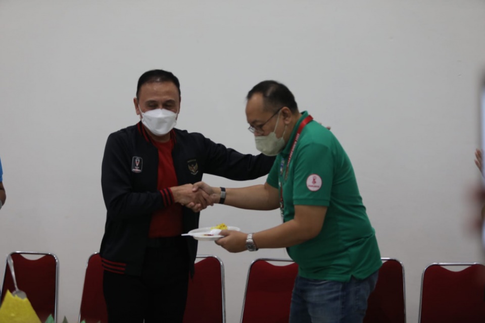 PSSI Gelar Tumpengan untuk Sambut Piala Presiden 2022