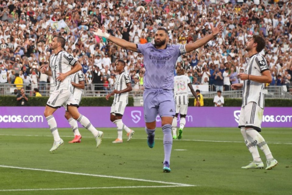 Real Madrid Raih Kemenangan Pertama di Tur Pra-Musim Usai Taklukkan Juventus 2-0