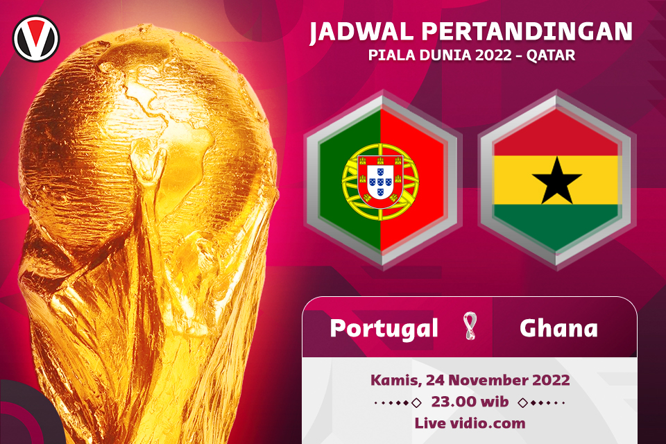 Portugal vs Ghana: Prediksi, Jadwal, dan Link Live Streaming