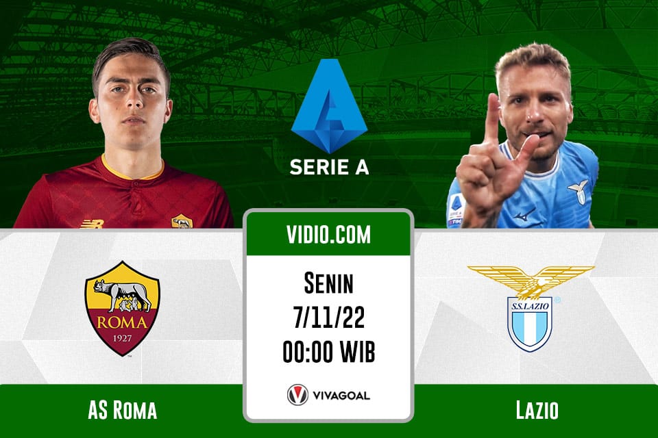 AS Roma vs Lazio: Prediksi, Jadwal dan Link Live Streaming