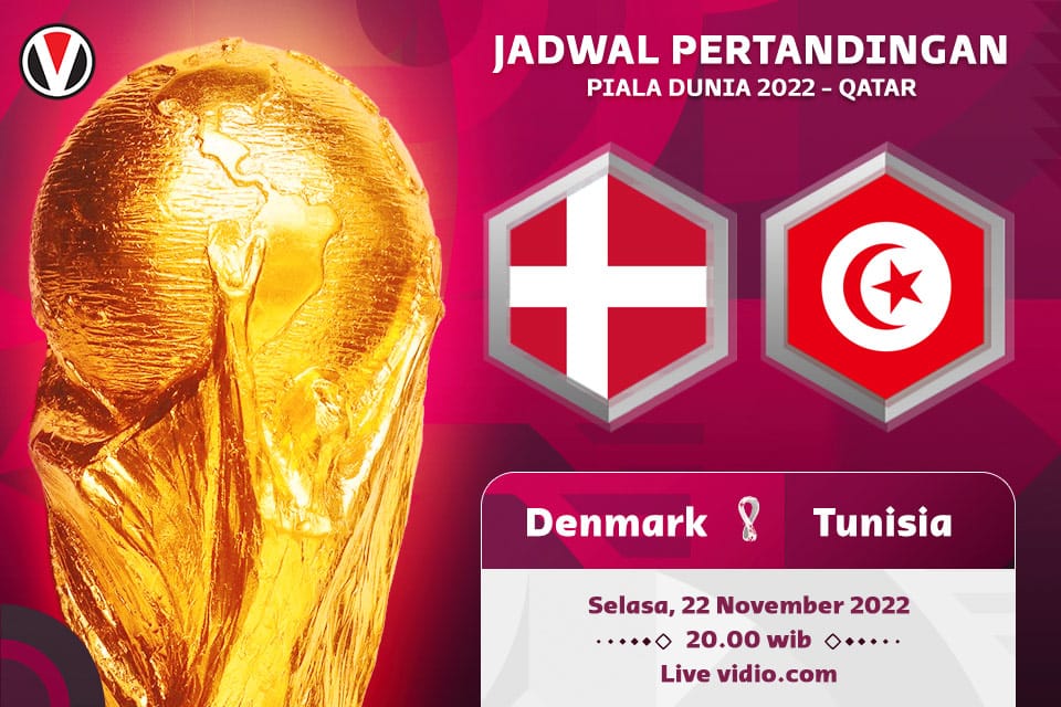 Denmark vs Tunisia: Prediksi, Jadwal dan Link Live Streaming