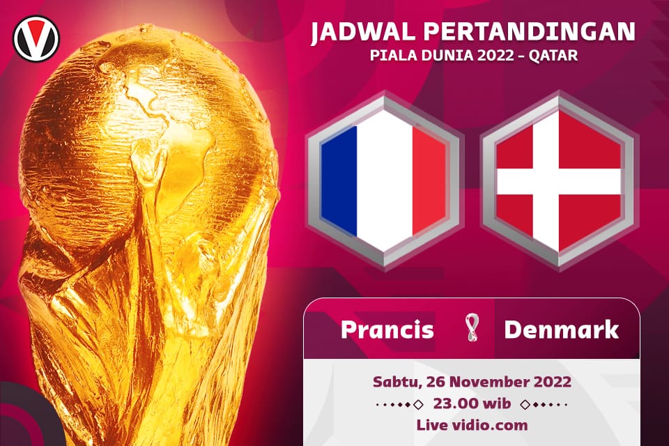 Prancis vs Denmark: Prediksi, Jadwal dan Link Live Streaming