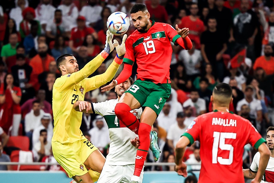 Lompatan Youssef En-Nesyri di Laga Maroko vs Portugal Lampaui Lompatan Ronaldo