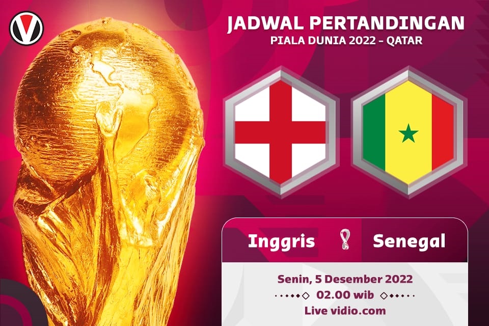 Inggris vs Senegal: Prediksi, Jadwal dan Link Live Streaming