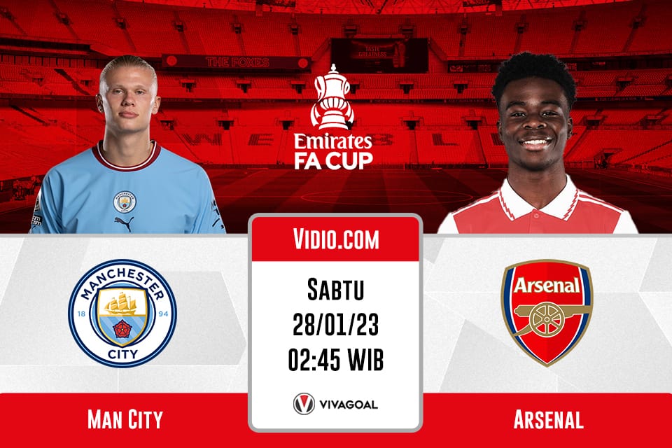 Man City vs Arsenal: Prediksi, Jadwal dan Link Live Streaming
