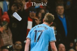 Kevin De Bruyne Jadi Korban Pelemparan Botol Fans Arsenal, FA Gelar Investigasi