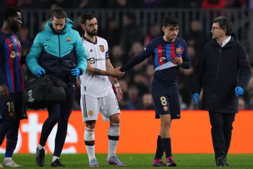 Cedera Paha, Pedri Lewatkan Laga Penting Kontra Man United dan Real Madrid