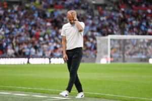 Guardiola Pusing, Wembley Kurang Bersahabat Dengan Manchester City