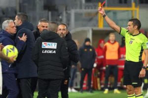 Kartu Merah Ketiga Untuk Jose Mourinho di Liga Italia