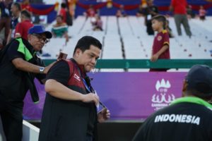 Erick Thohir Inspeksi Gelora Bung Tomo Sebelum Jual Tiket Indonesia vs Palestina