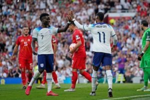 Catatan Spesial Bukayo Saka Usai Hattrick ke Gawang Makedonia Utara