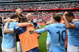 Manchester City Juara Piala FA, Tangis Pep Guardiola Tumpah di Wembley