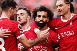 Dua Gol Mohamed Salah Bawa Liverpool Menang di Derbi Merseyside