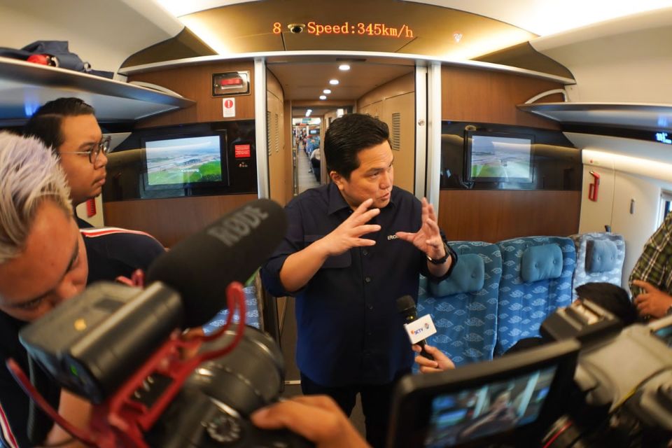 Erick Thohir Jadikan Kereta Cepat Jakarta-Bandung Sebagai Transportasi Piala Dunia U-17