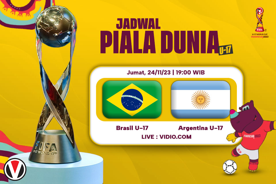 Brasil U-17 vs Argentina U-17: Prediksi, Jadwal, dan Link Live Streaming