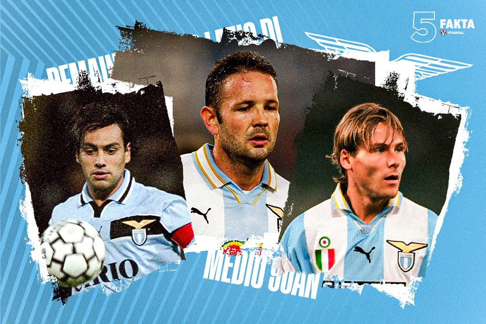 5 Fakta Pemain Penting Lazio di Medio 90an