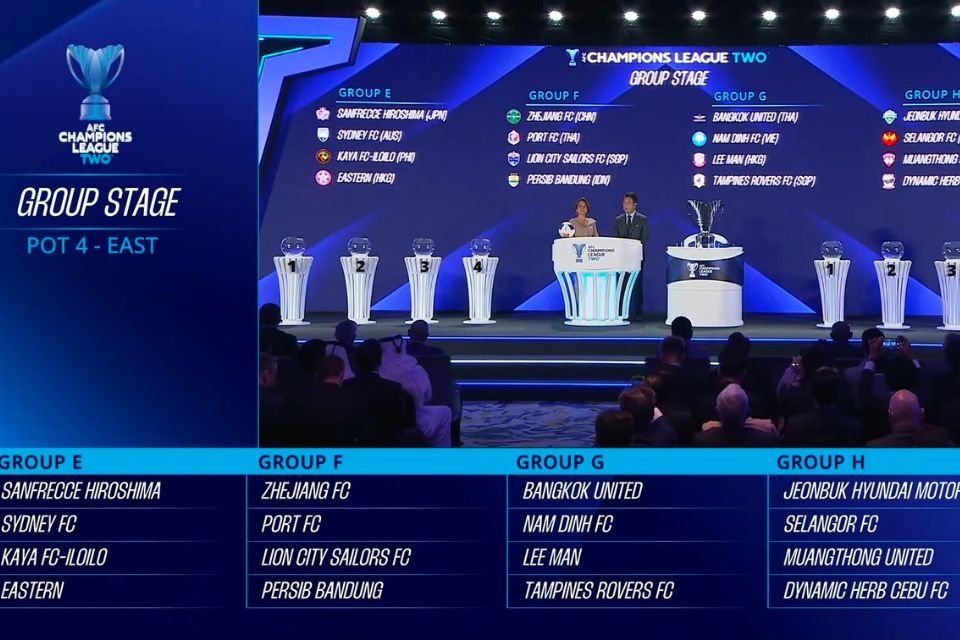 Hasil Drawing AFC Champions League 2: Persib Satu Grup Dengan Klub Asnawi Mangkualam Port FC