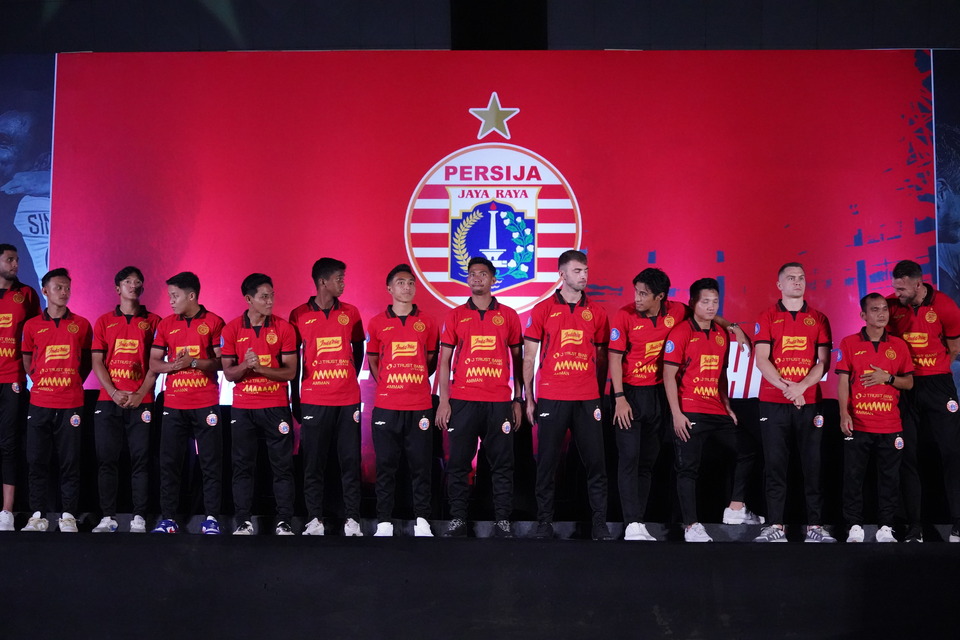 Launching skuad Persija Jakarta 2024/25.