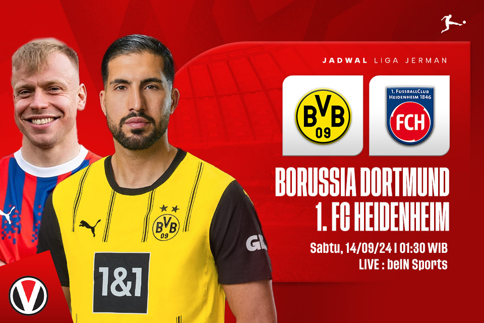 Dortmund vs Heidenheim: Prediksi, Jadwal, dan Link Live Streaming