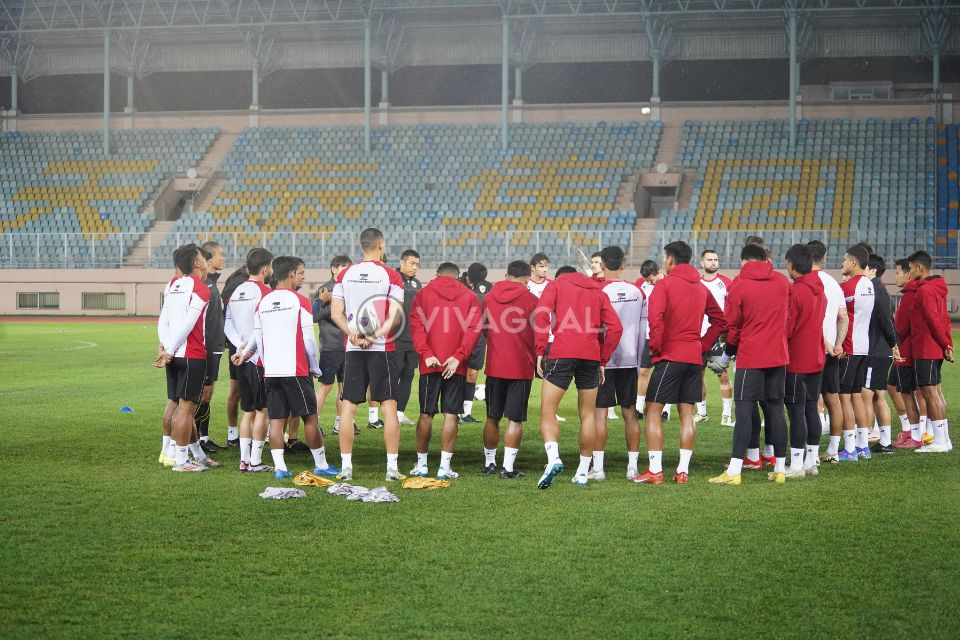 Pemain Timnas Indonesia dalam Kondisi Siap Jelang Lawan China