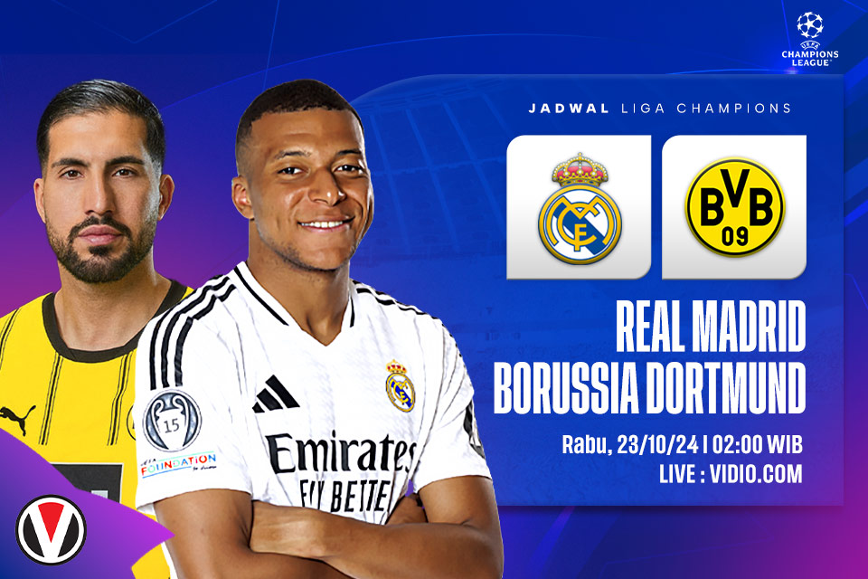 Real Madrid vs Dortmund: Prediksi, Jadwal, dan Link Live Streaming